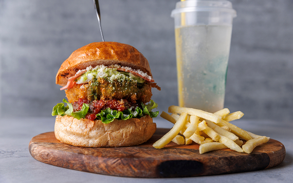 バジルチーズSHIMAUMA BURGER SET