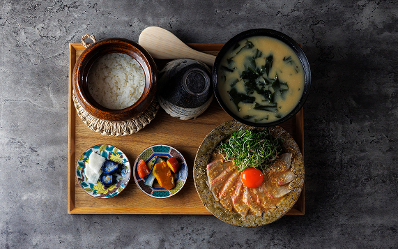 鯛の胡麻醤油薬味BAKUDAN土鍋ご飯定食